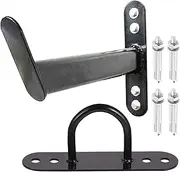 Battle Rope Wall Mount - Battle Rope , Battle Rope Hanger Set | Space Saving Bracket, Gym Suspension Strap Hooks, Black Battle Rope Storage Hook for Training Rings