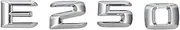 SCPCKZETZN Car Trunk Rear Emblem Badge Chrome Letters E 250 for E Class E250 170 W110 W114 W115 W123 W124 W210 W211 W212 W207