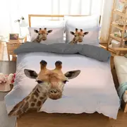 Giraffe Quilt Doona Duvet Cover Pillow Case Set