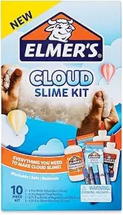 Elmer's Cloud Slime Kit | Slime Supplies Include White School Glue, Glitter Glue Pens, Magical Cloud Dust, Liquid Slime Activator, 10 Count