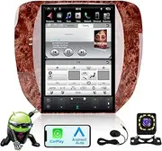 12.1 Inch IPS Screen Car Stereo for GMC Yukon/Chevrolet Tahoe Silverado 2007-2015 AUTO A/C, Android Car Radio with CarPlay Android Auto Bluetooth GPS Navigation Touch Screen Head Unit