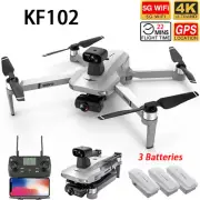 KF102 Drone GPS 5G WIFI FPV 4K HD Dual Camera Laser Obstacle Avoidance 3 Battery