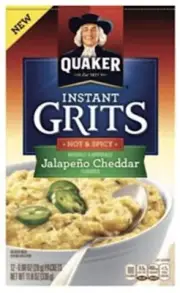 Quaker Grits Jalapeno Cheddar Hot & Spicy 11.8 Ounce 2 Pack