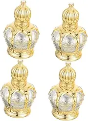 SOESFOUFU 4pcs Roll Refillable Perfume Containers Roller Essential Oil Bottles Elegant Design for Travel for Storing Perfume Lotion Other Liquids