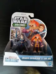 ANAKIN SKYWALKER & JAR JAR FIGURES FOR PLAYSKOOL HEROES & STARWARS