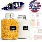 1 Gallon Glass Jar Set Airtight Storage Containers Kitchen Pantry Large