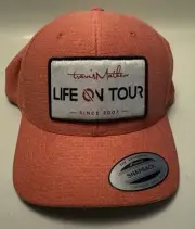 Travis Mathew Life On Tour Red Flexfit Snapback Trucker Golf Hat Cap NWT