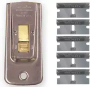 11156-3: Razor Blade Scraper with 5 Blades, USA, Contains 3 Scrapers + 3 Packs o