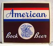 American Bock Beer Bottle Label American Brew Baltimore