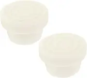 2pcs Swimming Pool Ladder Gasket Ladder Rubber Stopper Bumper Ladder Rubber End Caps Pool Ladder Plate Covers Pool Step Ladder Replacement Parts Pool Ladder Stopper Bumper Pool