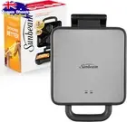4 Slice Toastie Maker Sandwich Press Grill Deep Fill Fast Heat Easy Clean Grey