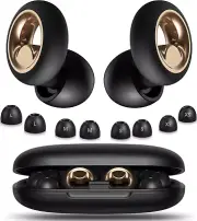 Soft Silicone Ear Plugs for Sleeping, Noise Cancelling, 45Db, W/ 8 Ear Tips, Bla