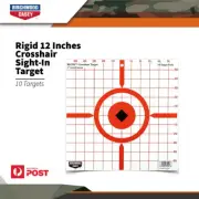 Birchwood Casey Rigid 12" Crosshair Highly Visible Sight-in 10 Targets #bc-37210