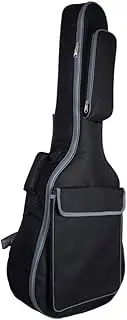 BESTonZON Acoustic Guitar Hard Case 41'' Double Straps Padded Guitar Bag for Acoustic Protecting Secure Straps