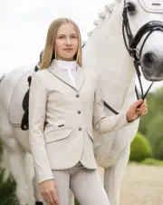 NWT LeMieux Young Rider Kennedy Show Coat Stone SZ 13/14 Reg. $259 NOW $209