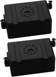 2pcs Electronic Device Box Rc Car Carrying Case Receiver Protector Case Waterproof Receiver Protector Rc Car Esc Receiver Rc Transmitter Case Rc Car Case Black Plastic