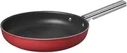 [Smeg] CKFF2801RDM Frying Pan 28cm Red, Non-Stick, Aluminium, Patented Base