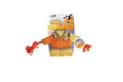 Dog Chew Rope Squeak Jacket For Biting + Cleaning Puppy Teeth Play Toy AFP