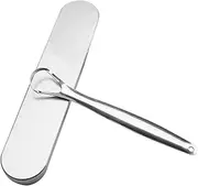 Tongue Cleaner Scraper Surgical Grade Stainless Steel, Tongue Scraping Brush for Oral Hygiene Care Fresh Breath Tongue Scrapers with Carry Case for Adults Kids