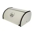 Metal Bread Box Rustic Bread Bin with Roll Lid for Entrance Home Baked Goods