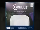 ❤️ NEW 8-pc CORELLE Square VIVID / PURE WHITE Dinnerware Set DINNER LUNCH Plates
