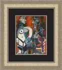 Pablo Picasso Nude and Smoker Custom Framed Print