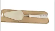 Rae Dunn Cake Server 11” Wedding Collection EST 2021 Ceramic Handle NOS