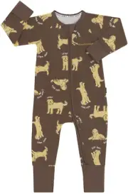 Bonds: Long Sleeve Zippy Wondersuit - Goldie Dog Yellow (Size 0000)
