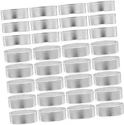 Veemoon 50Pcs Aluminum Candle Cup Holders Reusable Wax Candle Containers for DIY Crafts Lightweight Tealight Tins for Candle Making and Special Occasions