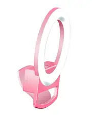 Multitasky Clip-On Pink Mini Phone Selfie Ring Light