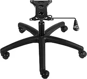 VEVOR Office Chair Base Replacement, 71 cm, 1134 kg Static Load, Heavy Duty Universal Computer Desk Chair Stool Base Part with 5 Casters, Gas Cylinder & Seat Plate, Desk Chair Replacement, Black