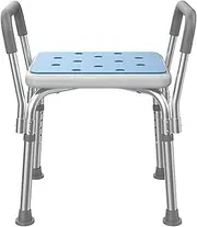Height Adjustable Shower Bath Stool,Shower Chair with Handles,Bath Stool Non-Slip Shower Chair for Elderly Disabled Handicap,Load Up to 150kg(C)