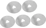Angoily 5pcs Perforating Rotary Replacement Blades 45mm for Hobby Knife Craft Cutting Tools Circular Cutting Knife Fabric Blade