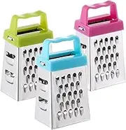 VERDANVERSE 3Pcs Mini Stainless Steel Cheese Grater Multi Function Grater for Vegetables Fruits Easy to Clean Resistant Safe for All Users Kitchen Gadget