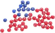 Yardwe 1 Set Plastic Raffle Balls Numbered Lottery Balls for Home and Party Games for Raffle Draws and Fun Activities Portable Entertainment Props