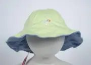GYMBOREE GIRL HAT 5 6 7 RAINBOW SHERBERT SHERBET LEMONADE REVERSIBLE HAT NEW