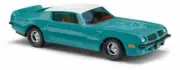 HO 1:87 Busch # 41714 - 1973 Pontiac Firebird Trans Am - Dark TurquoiseWhite