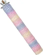 Bird Plaything Rope Parrot Perch for Bird Cage Compact Stand Fun Chewing Accessory Promotes Healthy Claws