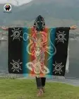 Alpaca Poncho (Nine Tails Fox) Handcrafted by Indigenous hands.