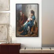 Gustave Dore The Acrobats Canvas/Poster Wall Art - Dark Academia Decor