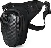 Motorcycle Saddle Bag Luggage Bag Motorcycle Thigh Bag Waterproof Motorcycle Drop Leg Bag Carbon Fiber Motorcycle Waist Bag Backpack Large Capacity (Color : Carbon Fiber)