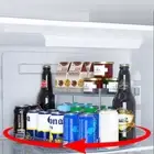 Turntable Lazy Susan Rectangle Tray 2 Tiers Fridge Make Up Organizer Rotate 360°