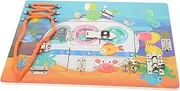 KOMBIUDA Busy Board Wooden Boys and Girls Interactive Toys for 1-2 Year Early Learning Educational Toy