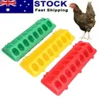 Poultry Chicken Quail Chick Trough Feeder Water Anti Scratch Drinker 30cm Birds