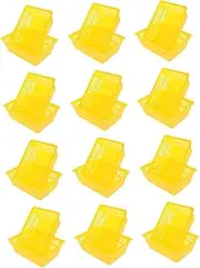 12pcs Small Plastic Coin Storage Baskets for Organizing Coins Office Supplies and Sundries Versatile Mini Bins for Desktop Kitchen and Bathroom Use