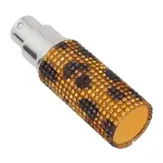 10ml Refillable Perfume Bottle Rhinestone Decor Leopard Print Portable Empty EUJ