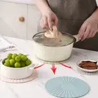 Round Heat Resistant Pot Pan Silicone Mat Non-Slip Cup Coasters Table Placema $d