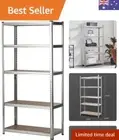 5-Tier Garage Shelving 1500x700x300mm Warehouse Rack Shelf Unit Storage Rack ...