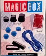 MAGIC BOX,MAGIC SET,5 AMAZING TRICKS,COIN,CARD,BALL,ROPE,& DICE TRICKS,8+,NEW
