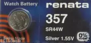 Button Cell Type SR44W Battery Renata 2 Pcs